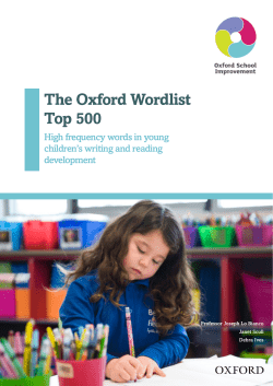 The Oxford Wordlist Top 500