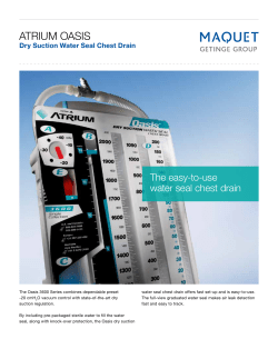Oasis Brochure - Atrium Medical