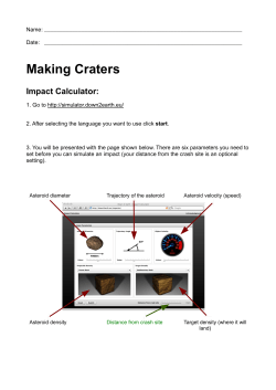 Making Craters