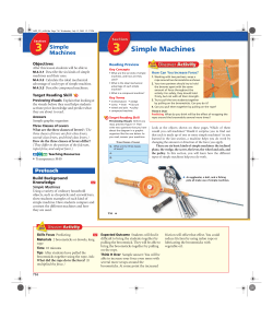 3 Simple Machines - Northside Middle School