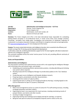 Administration and Intelligence Executive