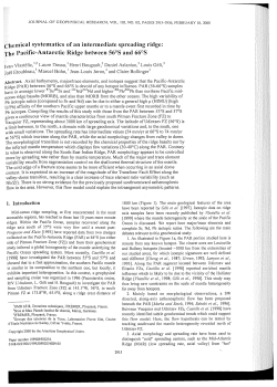 Chemical systematics of an intermediate spreading ridge: The