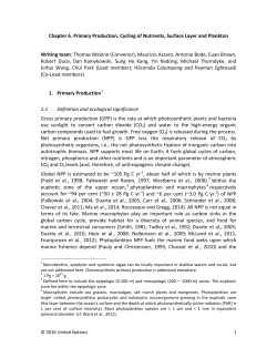 Chapter 6 Primary Production, Cycling of Nutrients, Surface Layer