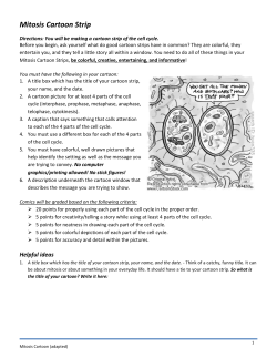 Mitosis Cartoon Strip