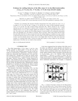 Evidence for rattling behavior of the filler atom
