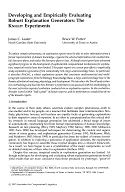 Developing and Empirically Evaluating Robust Explanation