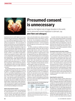 Presumed consent is unnecessary