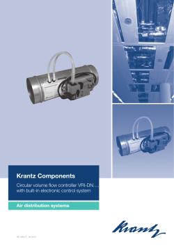 Circular volume flow controller VRI-DN.
