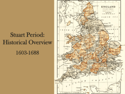 Stuart Period: Historical Overview