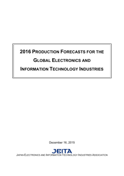 2016 Production Forecasts for the Global Electronics and
