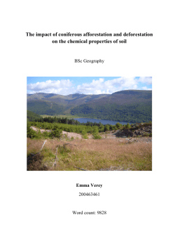 The impact of coniferous afforestation and deforestation on the