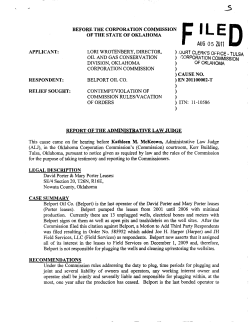 EN 201100002-T - Wrotenbery v. Belport Oil Co.