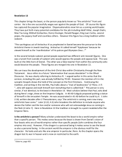 Revelation 13 This chapter brings the beast, or