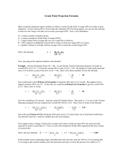Grade Point Calculator