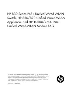 HP 830 Series PoE+ Unified Wired