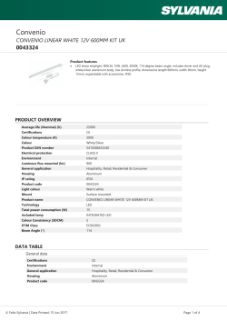 convenio linear white 12v 600mm kit uk