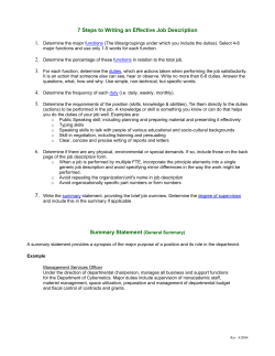 7 Steps to Writing an Effective Job Description