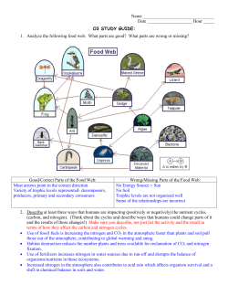 O3 STUDY GUIDE: 1. Analyze the following food web
