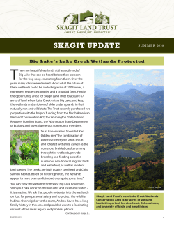 Summer 2016 Skagit Update