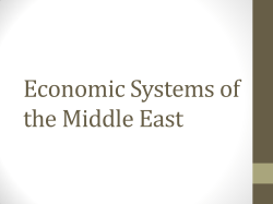 Economic Systems of the Middle East
