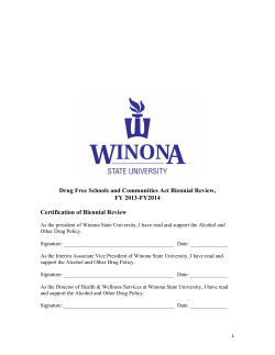 FY 2013 - Winona State University