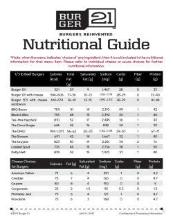 Nutritional Guide