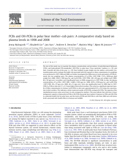 PCBs and OH-PCBs in polar bear mother&ndash;cub pairs: A