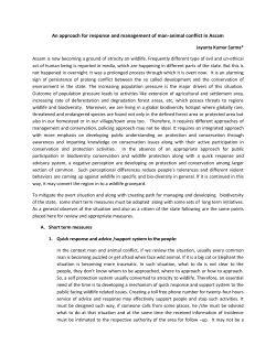 An approach for response and management of man