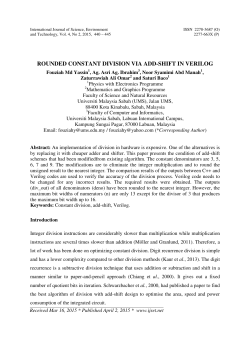rounded constant division via add-shift in verilog