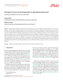 The impact of access to rail transportation on