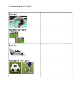 Motion Reference Point Inertia Newton`s First Law