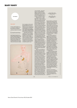 Howe, David Everitt Frieze Issue 158 October 2013