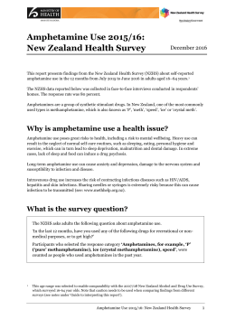 Amphetamine Use 2015/16