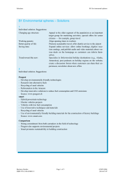 B1 Environmental spheres &ndash; Solutions - IWP-HSG