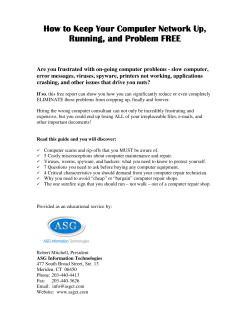 How to Keep Your Computer Network Up, Running, and Problem