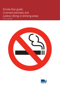 Smoke-free guide: Licensed premises and