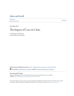 The Impact of Cars on Cities - DigitalCommons@APUS