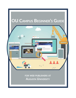 OU CampUs Beginner`s gUide