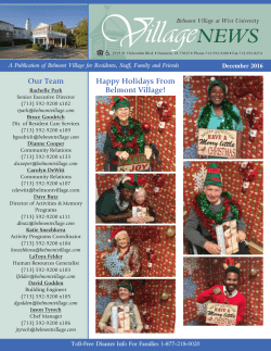 Our Team Happy Holidays From Belmont Village!