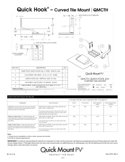 Quick Hook – Curved Tile Mount QMCTH