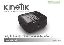 Fully Automatic Blood Pressure Monitor