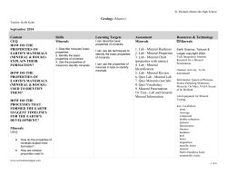Curriculum Map