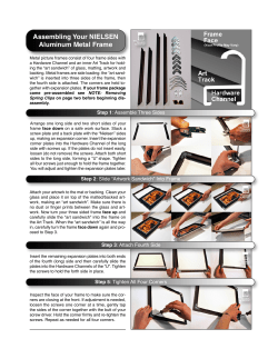Assembling Your NIELSEN Aluminum Metal Frame