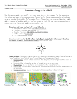 Louisiana Geography &ndash; Unit 1 - St. Charles Parish Public Schools