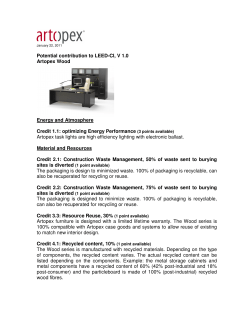 LEED - Wood furniture