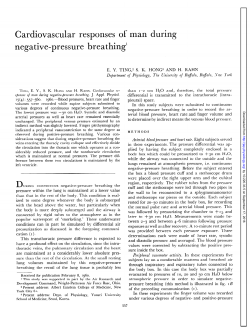 Cardiovascular responses of man during negative