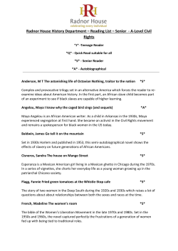 History Department Reading List