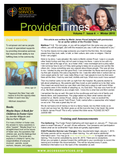 ProviderTimes - Access Services