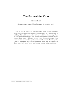 The Fox and the Crow - Theory and Logic Group