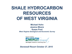 shale hydrocarbon - West Virginia Department of Commerce